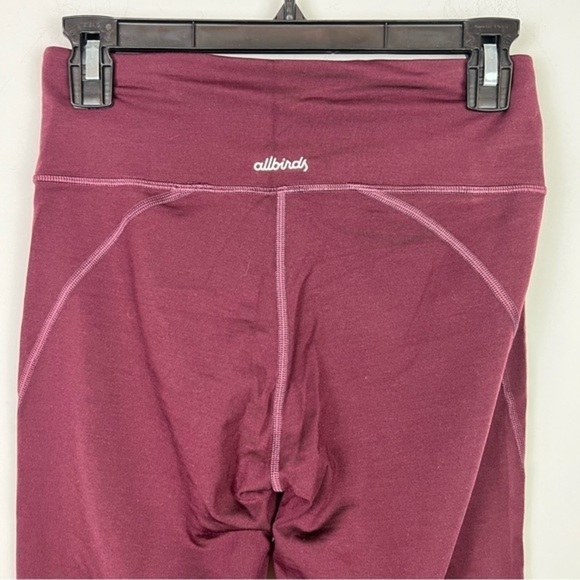 Allbirds Natural Leggings womens size small maroon long workout gym - Picture 5 of 9